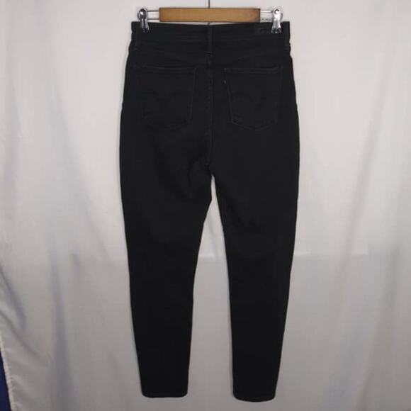 Levi's 512 Perfectly Slimming Black Skinny Jeans Size 6 - Picture 2 of 7